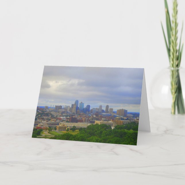 Kansas City Skyline Greeting Card (Front)