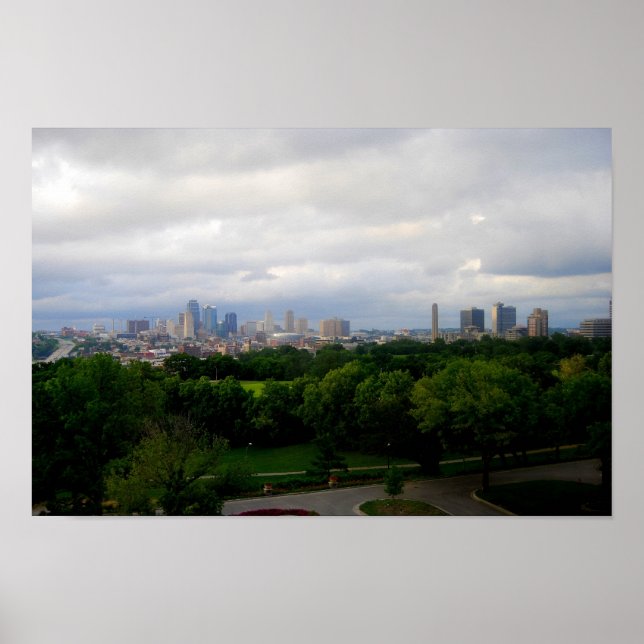 Kansas City Skyline Poster (Front)