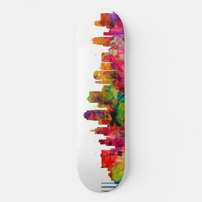 Kansas City Skyline Skateboard Deck (Front)