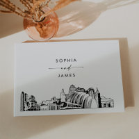 Kansas City Skyline Wedding Guest Book