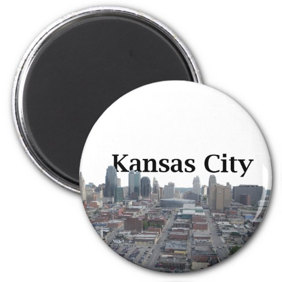 Kansas City Skyline with Kansas City in the Sky Magnet