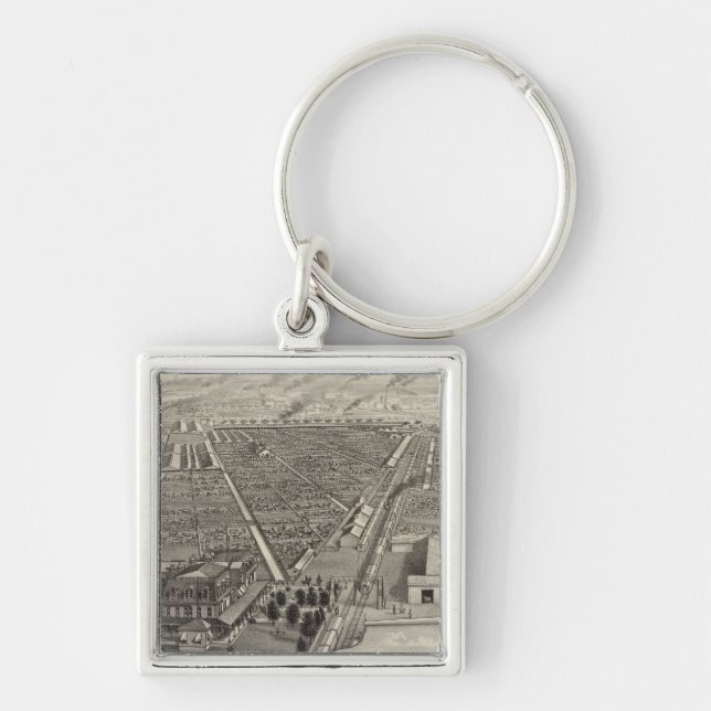 Kansas City Stock Yards, Kansas City, Kansas Keychain (Front)