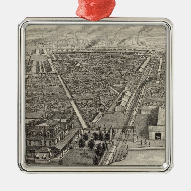 Kansas City Stock Yards, Kansas City, Kansas Metal Ornament (Front)