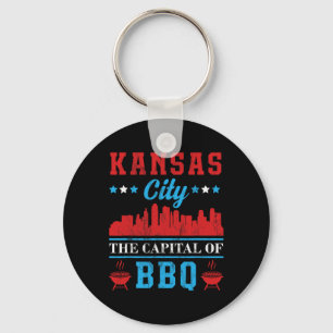Kansas City The Capital Of Bbq Keychain
