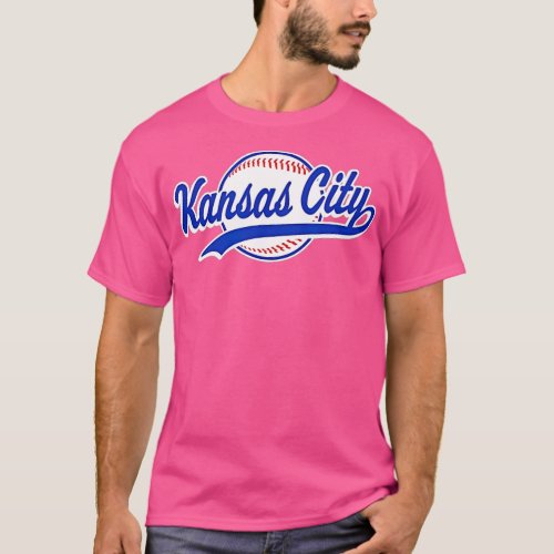 Kansas City  Vintage Baseball Throwback KC Retro   T_Shirt