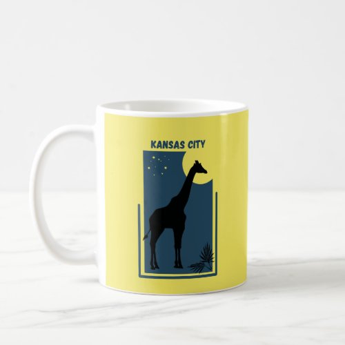 Kansas City Zoo Missouri Vintage Giraffe Coffee Mug