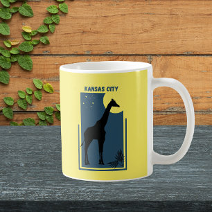 Kansas City Zoo Missouri Vintage Giraffe Coffee Mug