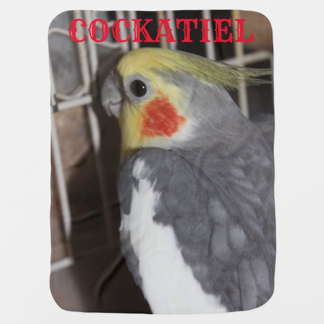 Kansas Cockatiel Baby Blanket (Front)