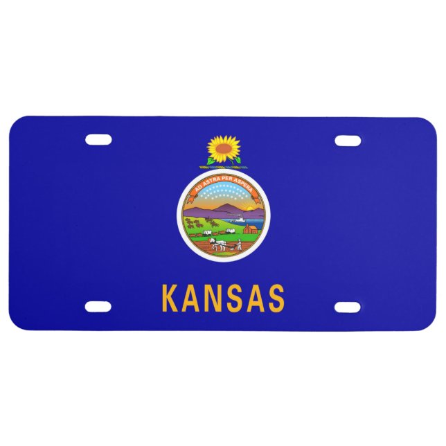 Kansas Coffee License Plate (Front)