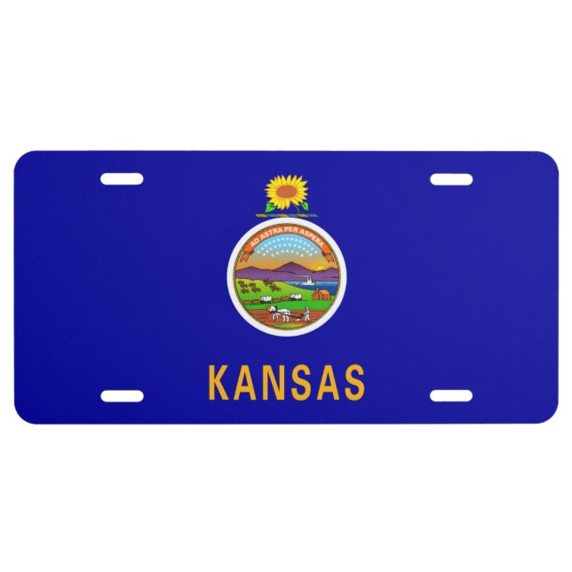 Kansas Coffee License Plate (Front)