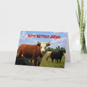 KANSAS COUNTRY COW'S Birthday Card