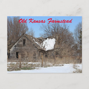 Kansas Country Farmstead Post Card