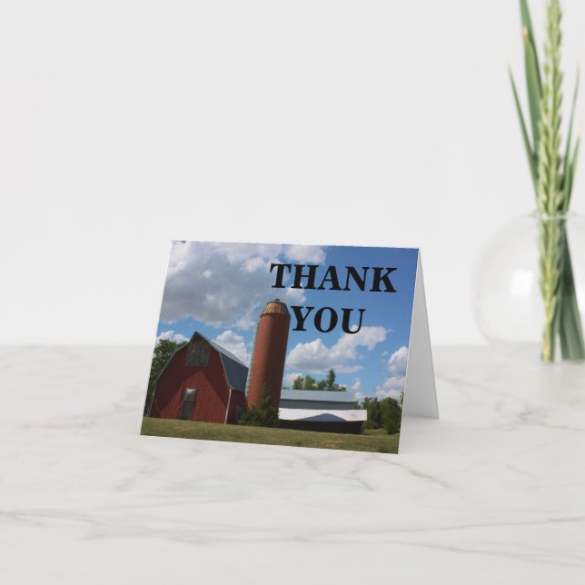 Kansas Country Red Barn Card (Front)