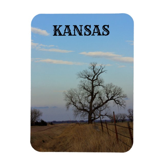 Kansas Country Road MAGNET (Vertical)