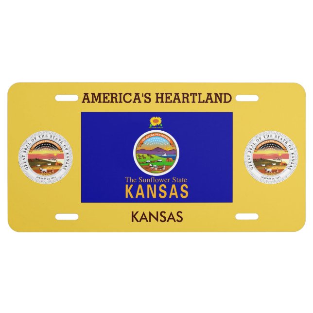 Kansas Custom Front License Plate (Front)