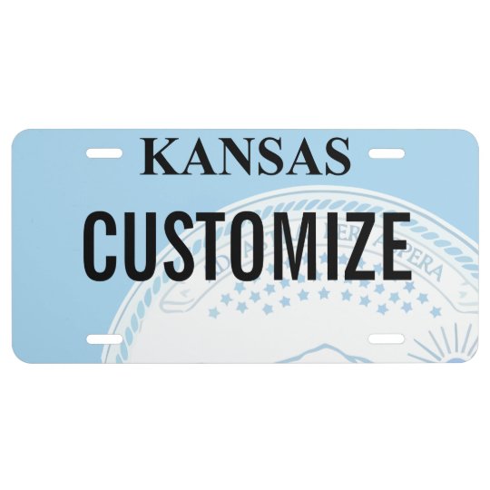 Kansas Custom License Plate