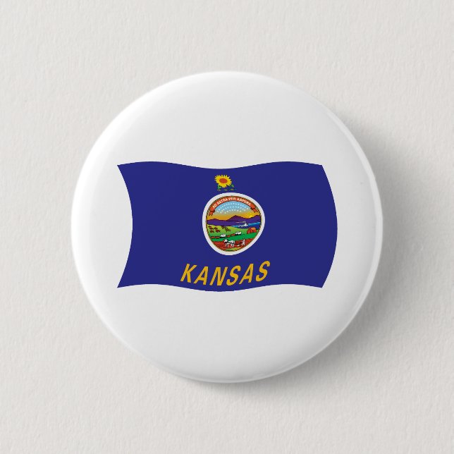 Kansas Flag Button (Front)