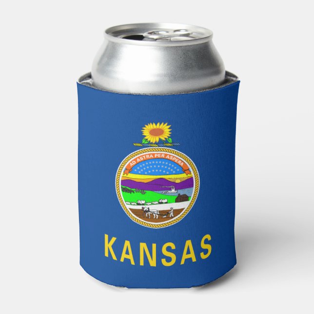 Kansas flag can cooler (Can Front)