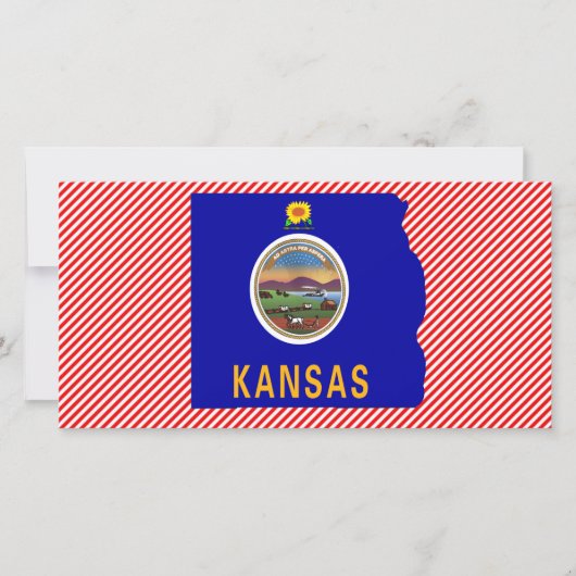 Kansas Flag Map (Front)