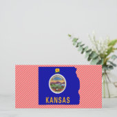 Kansas Flag Map (Standing Front)