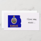 Kansas Flag Map (Front/Back)