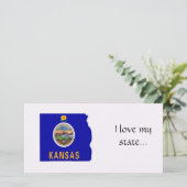Kansas Flag Map (Standing Front)