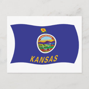 Kansas Flag Postcard