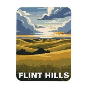 Kansas Flint Hills Travel Magnet