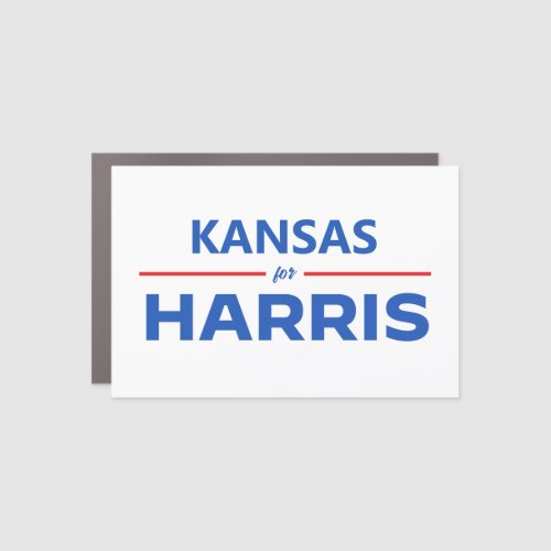 Kansas for Kamala Harris Car Magnet