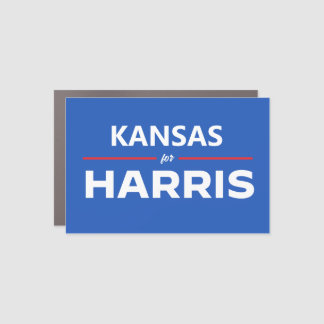 Kansas for Kamala Harris Car Magnet