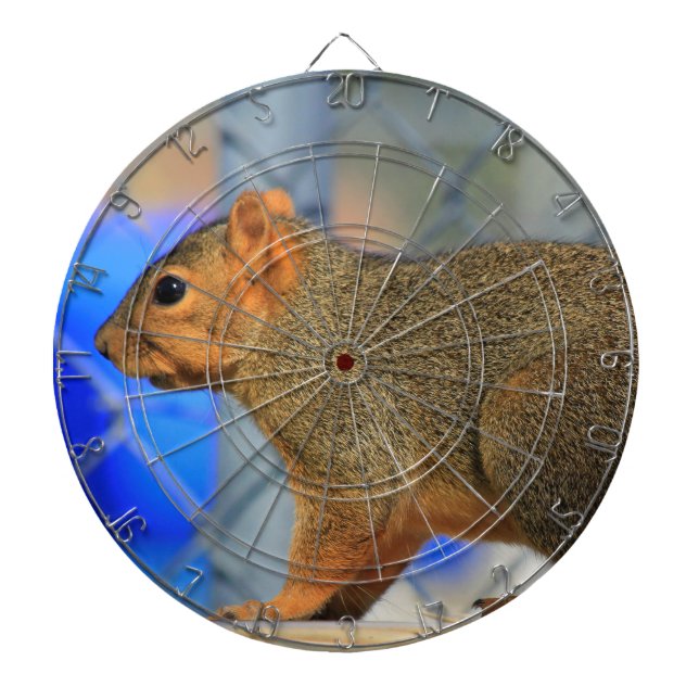 Kansas Fox Tail Squirrel ProfiledInk Dart Board (Front)