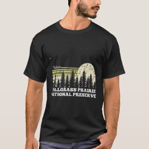 Kansas Hiking Tallgr Prairie National Preserve Tre T-Shirt