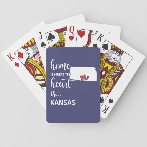 Kansas home is where the heart is poker cards