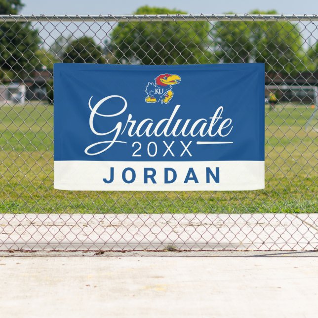 Kansas Jayhawks Graduate Banner (Insitu)
