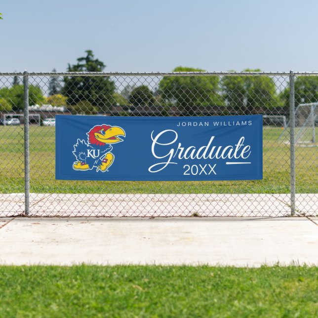 Kansas Jayhawks Graduate Banner (Insitu)