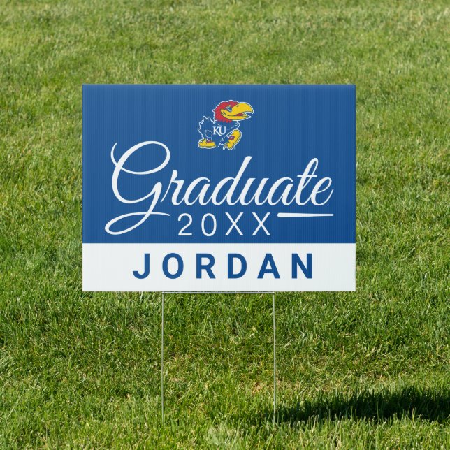 Kansas Jayhawks Graduate Sign (Insitu)