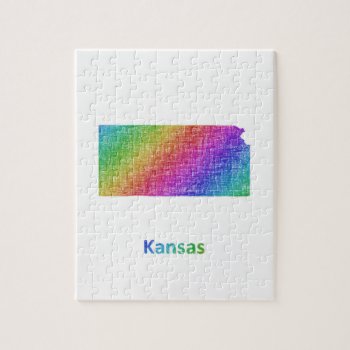 Kansas Jigsaw Puzzle by ZYDDesign at Zazzle