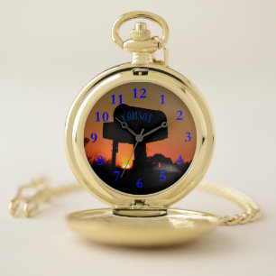 Kansas Mail Box Pocket Watch