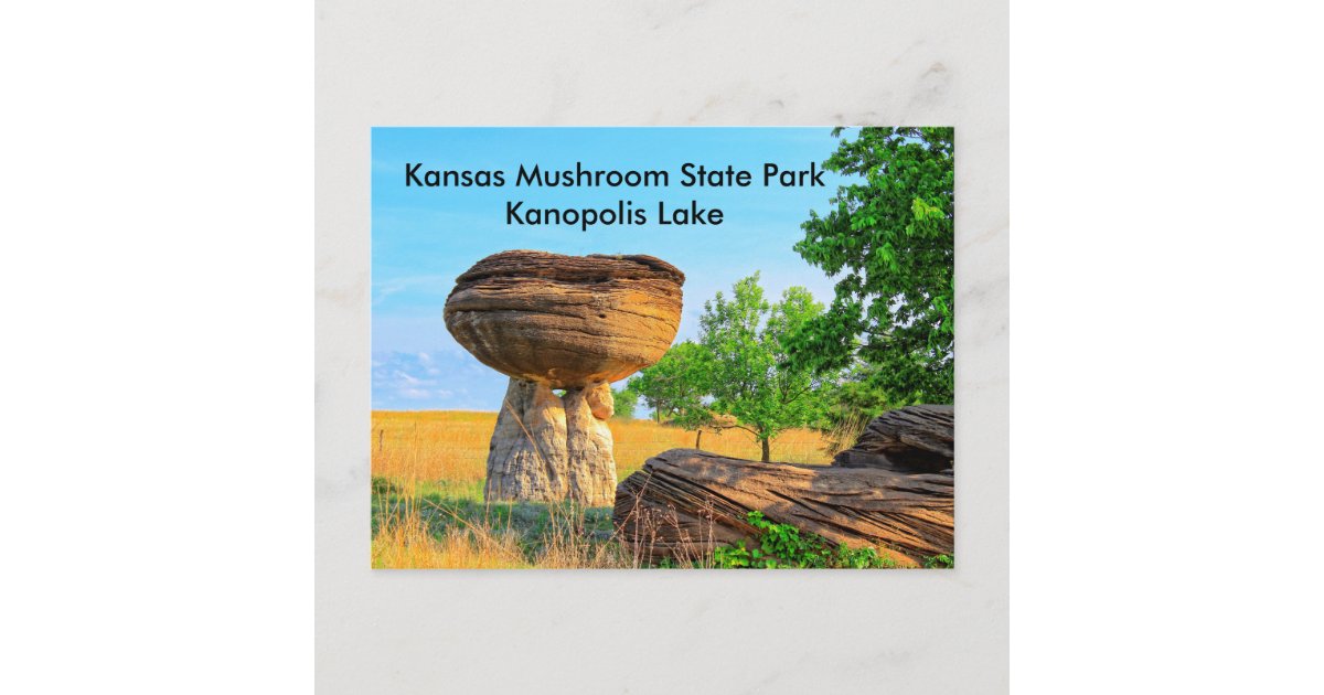 Kansas Mushroom State Park Kanopolis POST CARD | Zazzle