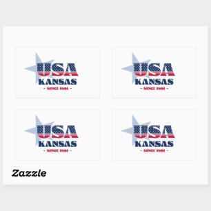 Kansas My Home State Sticker