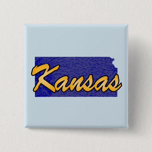 Kansas Pinback Button (Front)