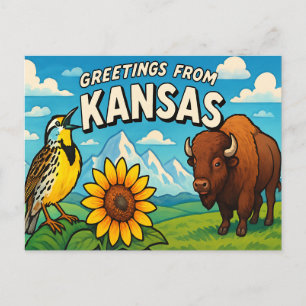 KANSAS Postcard