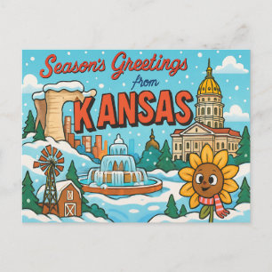 KANSAS Postcard
