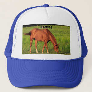 Kansas Red Horse Truckers Hat