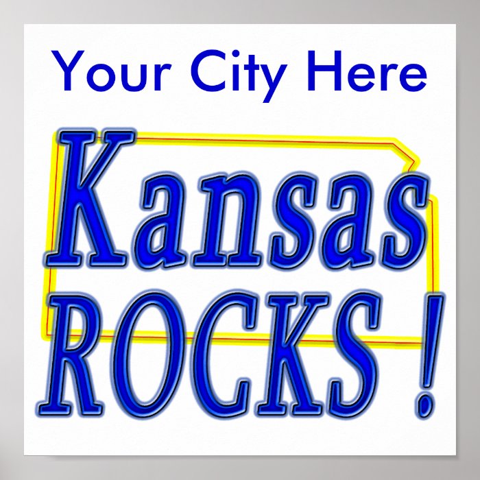 Kansas Rocks  Poster