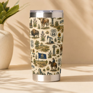 Kansas Route 66 Prairie Fuel Insulated Tumbler