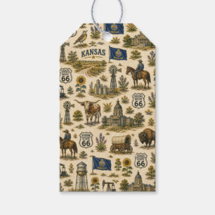 Kansas Route 66 Prairie Gift Trail Tags