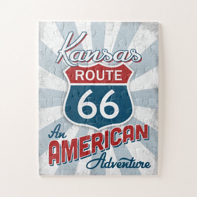 Kansas Jigsaw Puzzle - Route 66