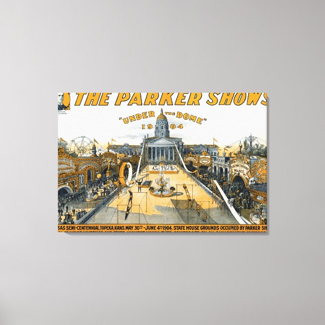 Kansas Semi-Centennial. State House Grounds. Canvas Print (Front)