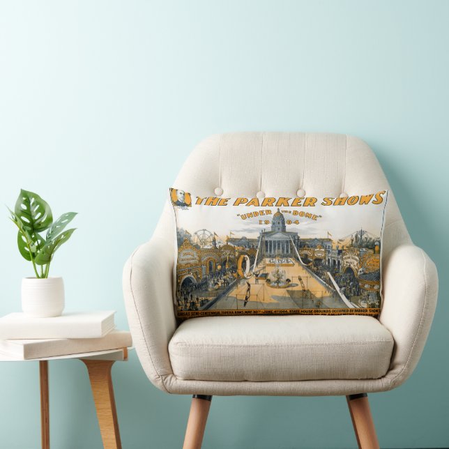 Kansas Semi-Centennial. State House Grounds. Lumbar Pillow (Chair)